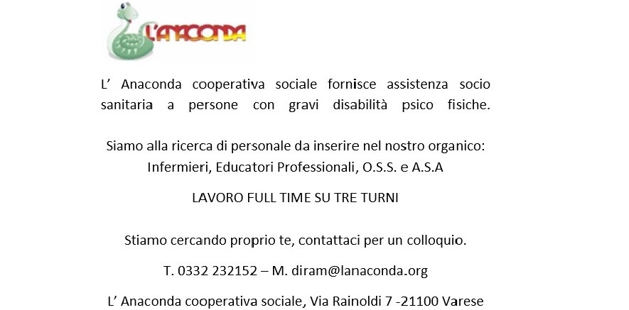 Stiamo cercando proprio te